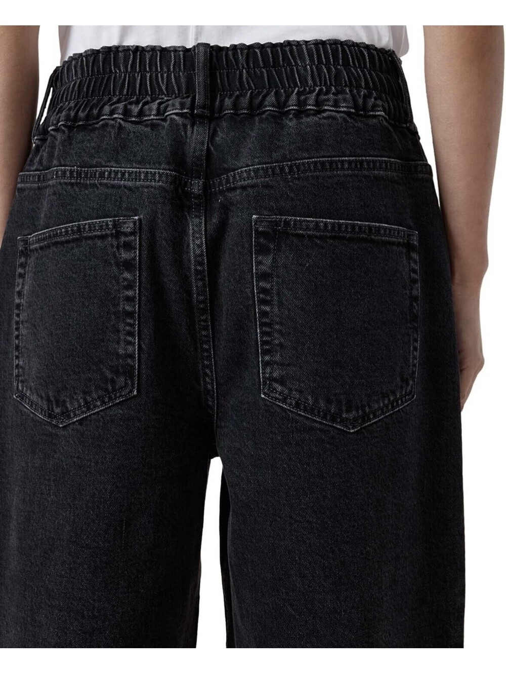 ALLSAINTS Daisy Mae Tapered Jeans in Washed Black Women’s US Size 8 $229 - Picture 2 of 16